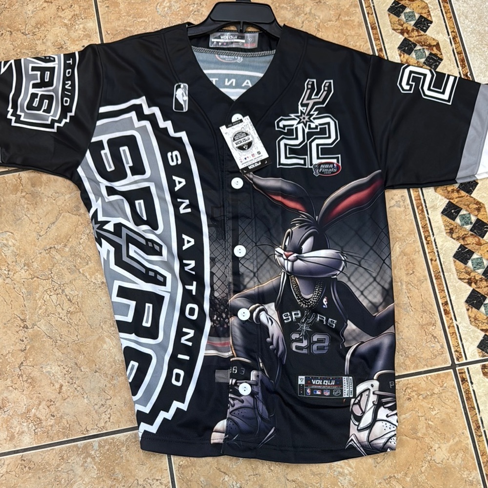 Black San Antonio Spurs Men's Shirt